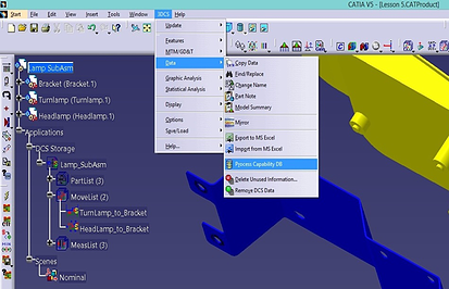 CATIA V5 process database 3dcs