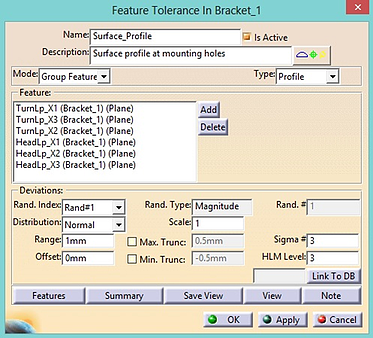 3dcs feature tolerance analysis model
