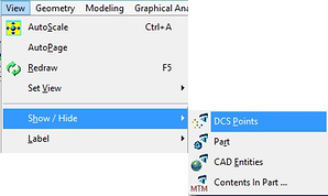 drop window hide show points 3dcs