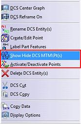 show hide 3dcs points