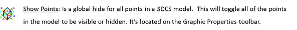 hide show points 3dcs
