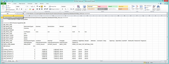 3dcs process capability database example file