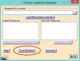 Process Capability Database Editor 3DCS