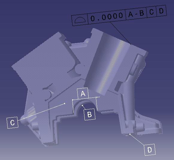 engine block datum setup 3dcs