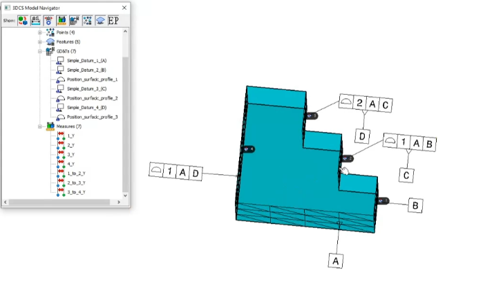 Complex shape design with GD&T