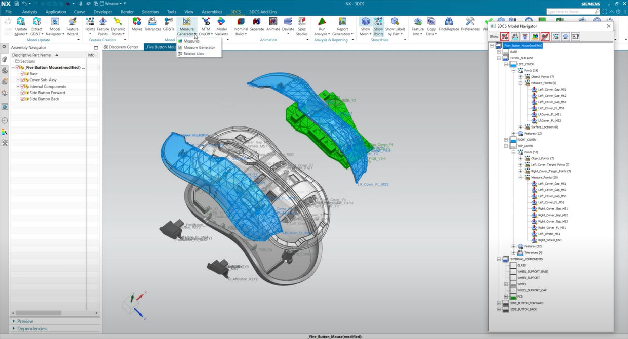 Use Measure Generator in 3DCS Variation Analyst