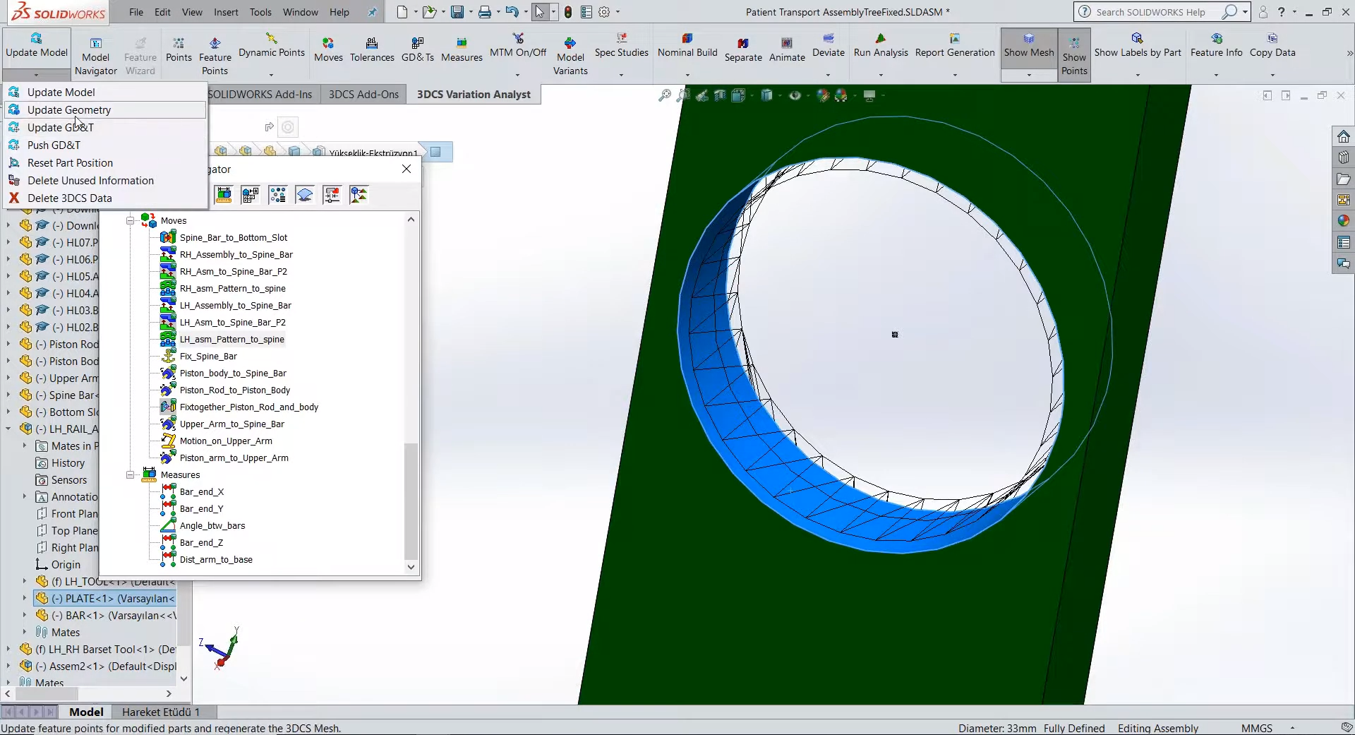 3DCS for SOLIDWORKS Mesh 