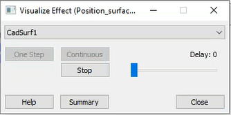 New Visualize Effect Dialog Box