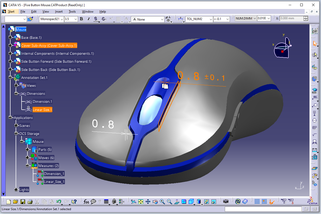 Dimension Distance Measure - 3DCS