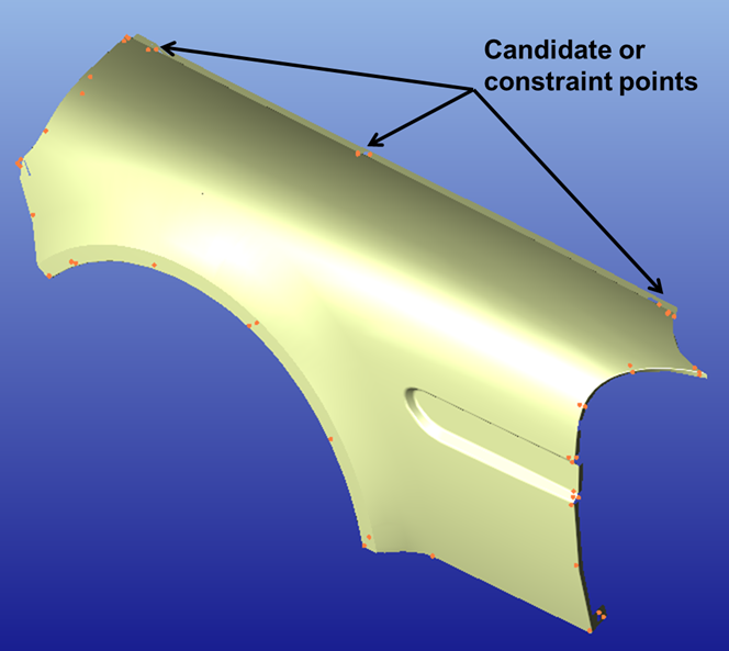 Candidate Points -- Optimizer in 3DCS