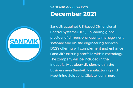 Sandvik acquires Dimensional Control Systems