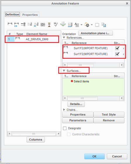 Creo PMI Annotation Feature List Creo PMI Annotation Feature List