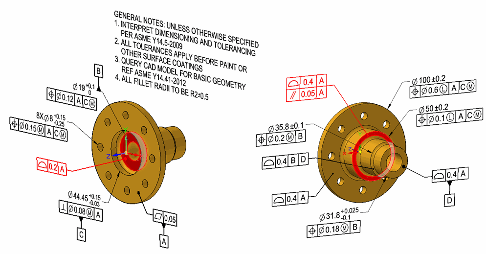 GD&T Flange Example - Crawford Consulting