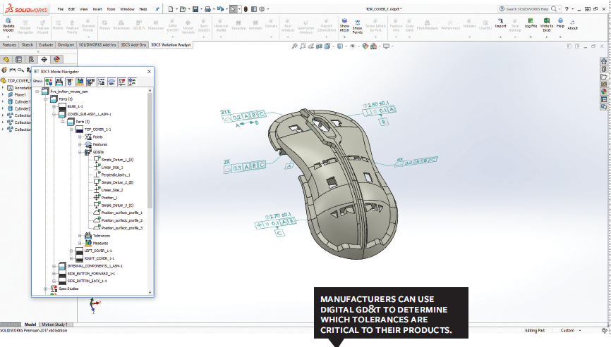 Use PMI and GD&T to tolerance your model