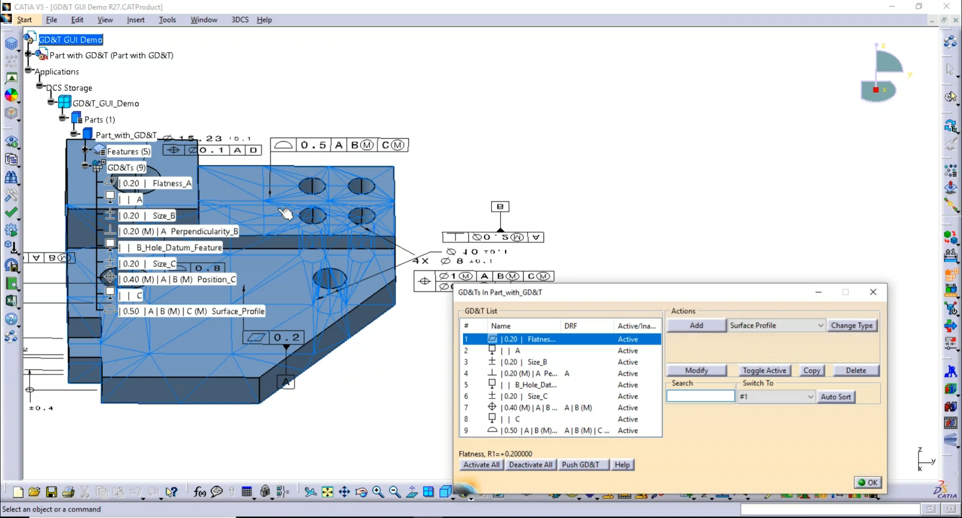 3DCS NEW GD&T GUI