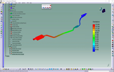 3DCS FEA CM -- Exhaust Study with Thermal from Function