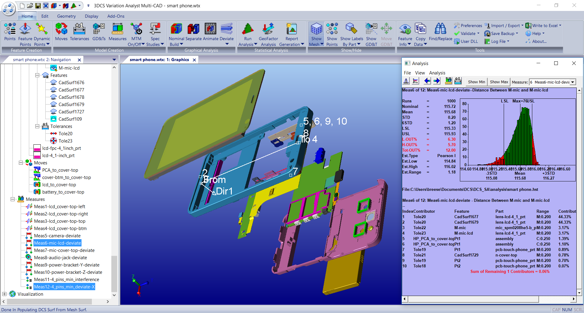 3DCS Cellphone Assembly Process