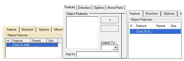 Select Add Feature - 3DCS Pattern Move