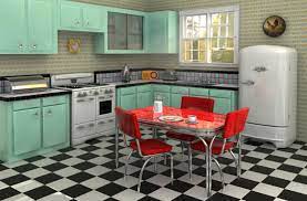 25 Cool Retro Kitchens - How to Decorate a Kitchen in Throwback Style